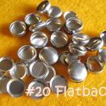 50 Covered Buttons Flat Backs - 1/2 Inch - Size 20