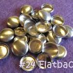 25 Covered Buttons Flat Backs- 5/8 Inch - Size 24