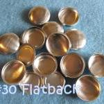 50 Covered Buttons Flat Backs - 3/4 Inch - Size 30