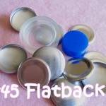 Covered Button Kit Flat Backs - 1 1/8 Inches -..