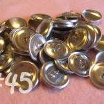 50 Covered Buttons - 1 1/8 Inches - Size 45