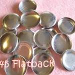50 Covered Buttons Flat Backs- 1 1/8 Inches - Size..