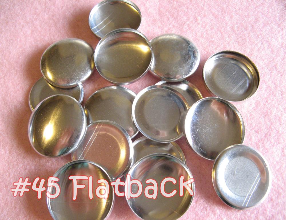 - 100 Covered Buttons Flat Backs - 1 1/8 Inches - Size 45
