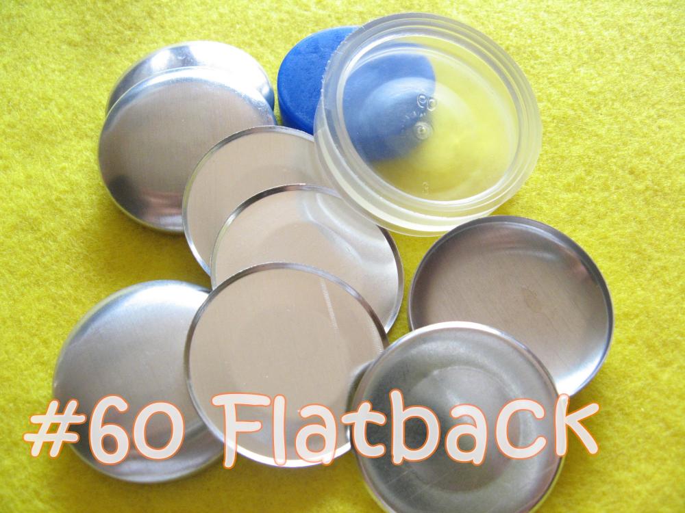 Covered Button Kit Flat Backs - 1 1/2 Inch - Size 60